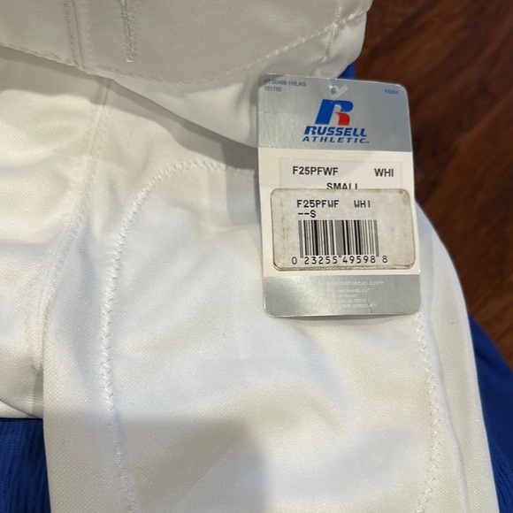 Russell Athletic Kids White Football Pant - Picture 3 of 3